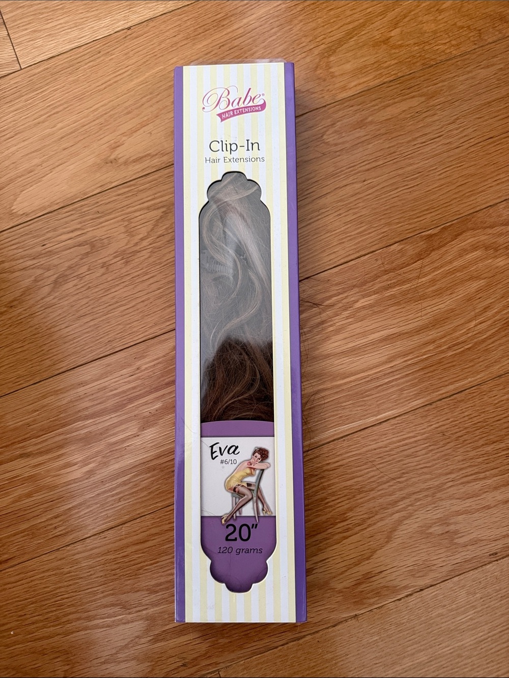 Babe Clip-In Hair Extensions Eva 20" - Ombre Brown to Ash Blonde